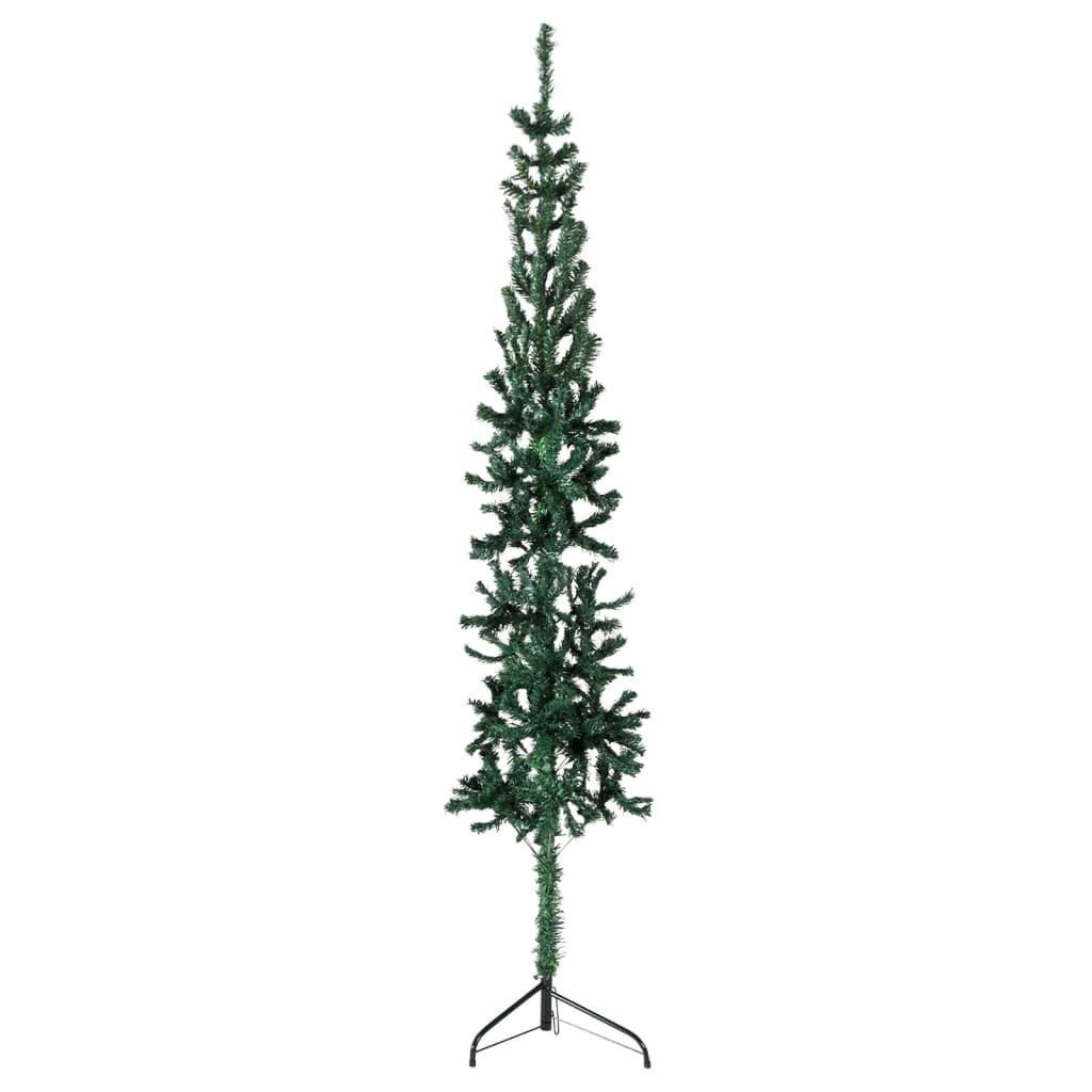 The Holiday Aisle® Christmas Tree Decoration Slim Artificial Half Xmas