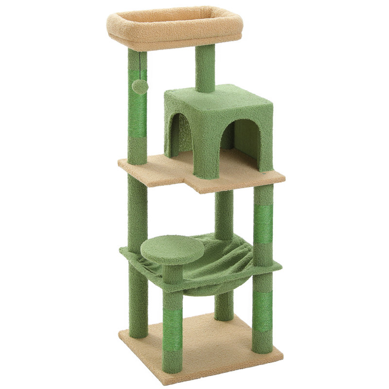 45.7" Multi-Level Indoor Cat Climbing Tree