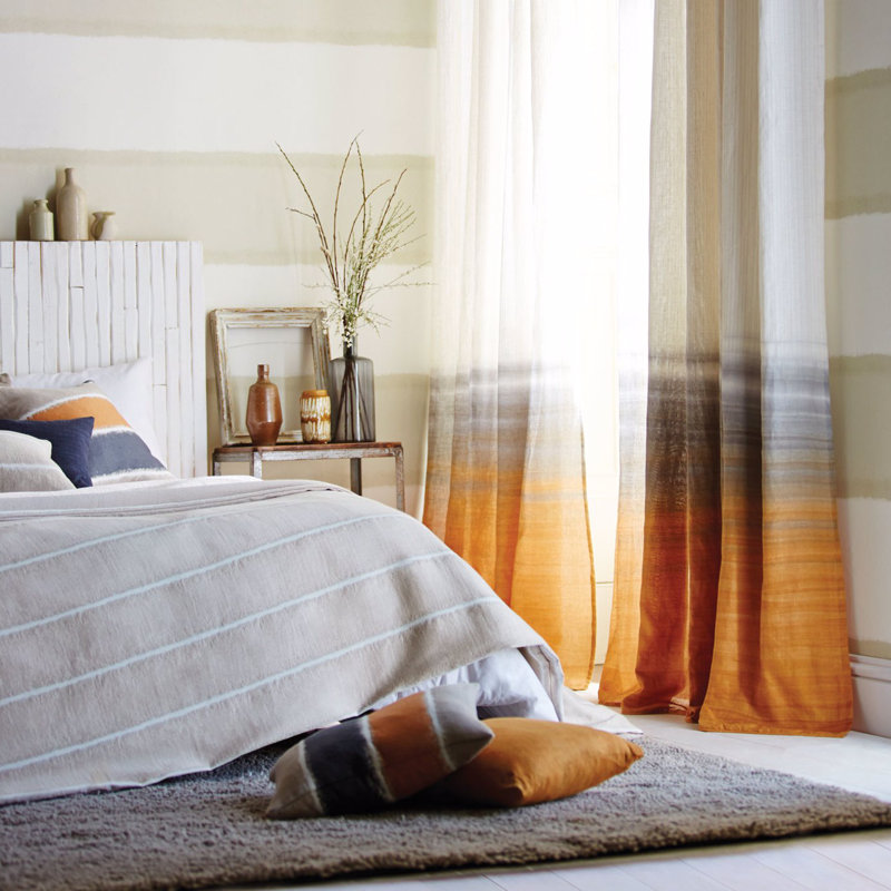 Tranquil Fabric, Parchment/Spice