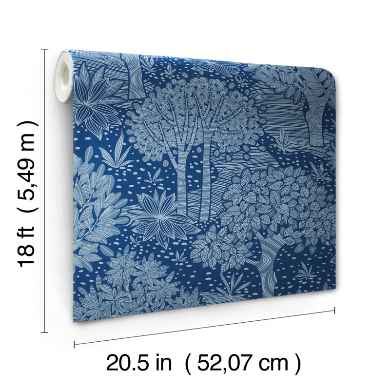Papier peint Perth, Bleu marine