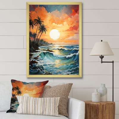 «Willeford Minimalisme Palm Trees Serenade VI», reproduction d'art sur toile