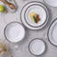 Ensemble de 4 assiettes à pain et beurre / apéritif 6-1 / 4 po Noritake Austin Platinum