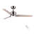 48" Brushed Nickel Lowe Profile Ceiling Fan with Light