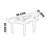 Modern cloud shaped curved solid oak desk