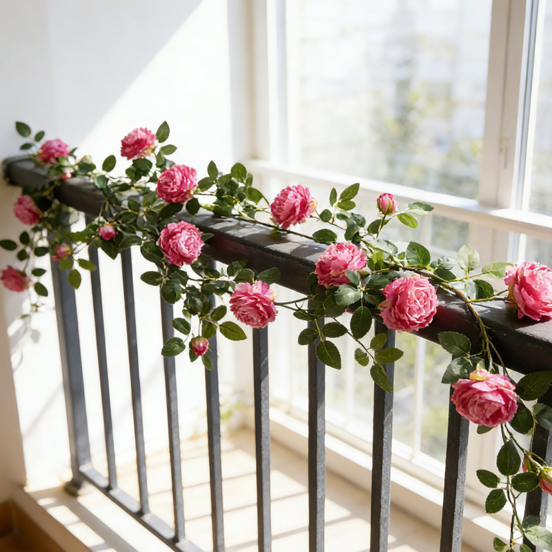 Bouquet de vignes artificielles de pivoine rose pour la décoration et l'organisation d'événements