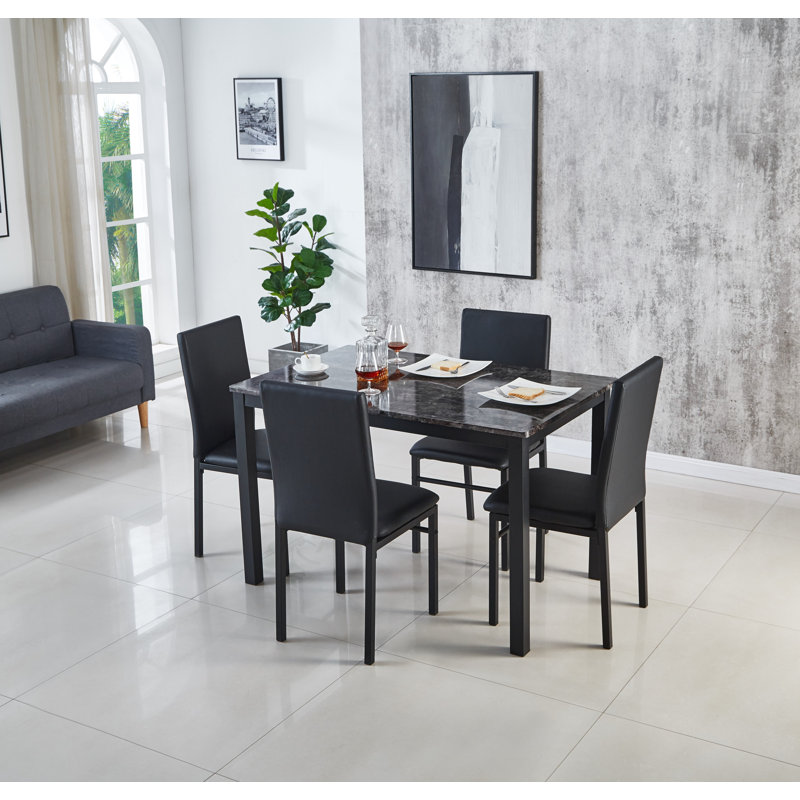 Calmer 4 - Person Dining Set, Grey