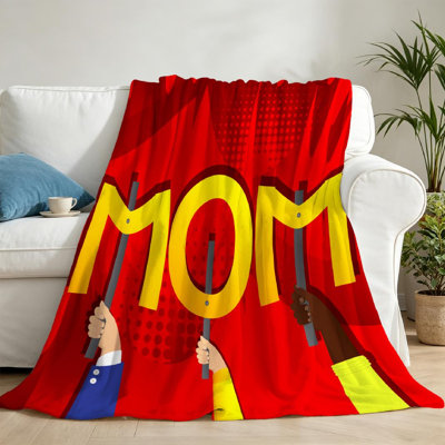 Machine Printed Throw Blanket