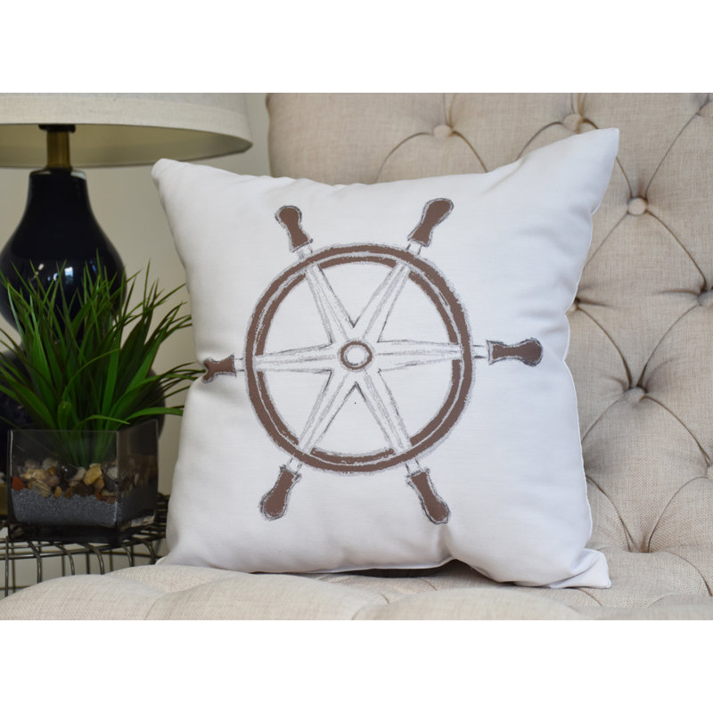 Housse et insert de coussin carré Nantucket, Ivoire, 20 po x 20 po