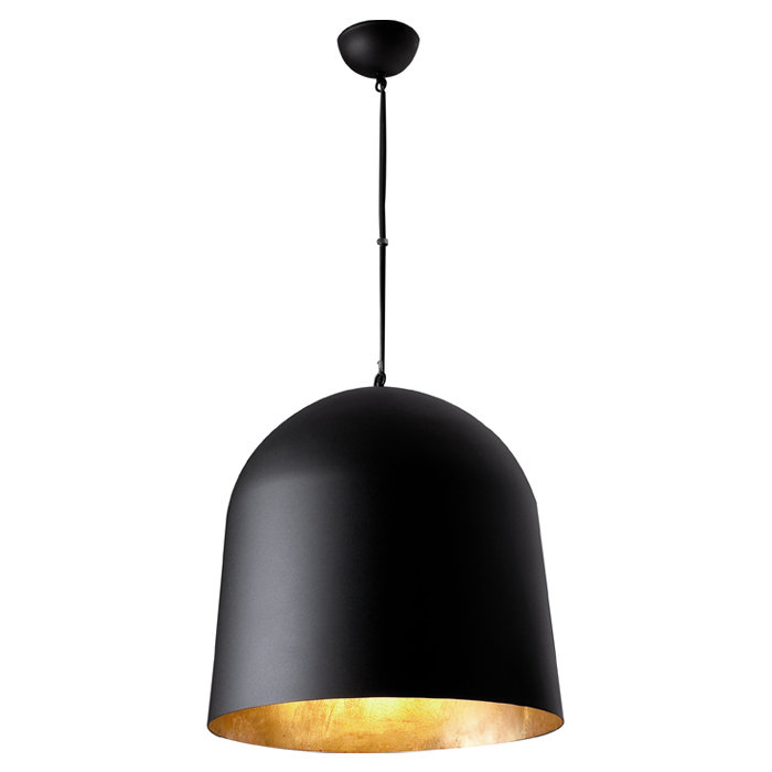Noble 3 - Light Black Dome Pendant