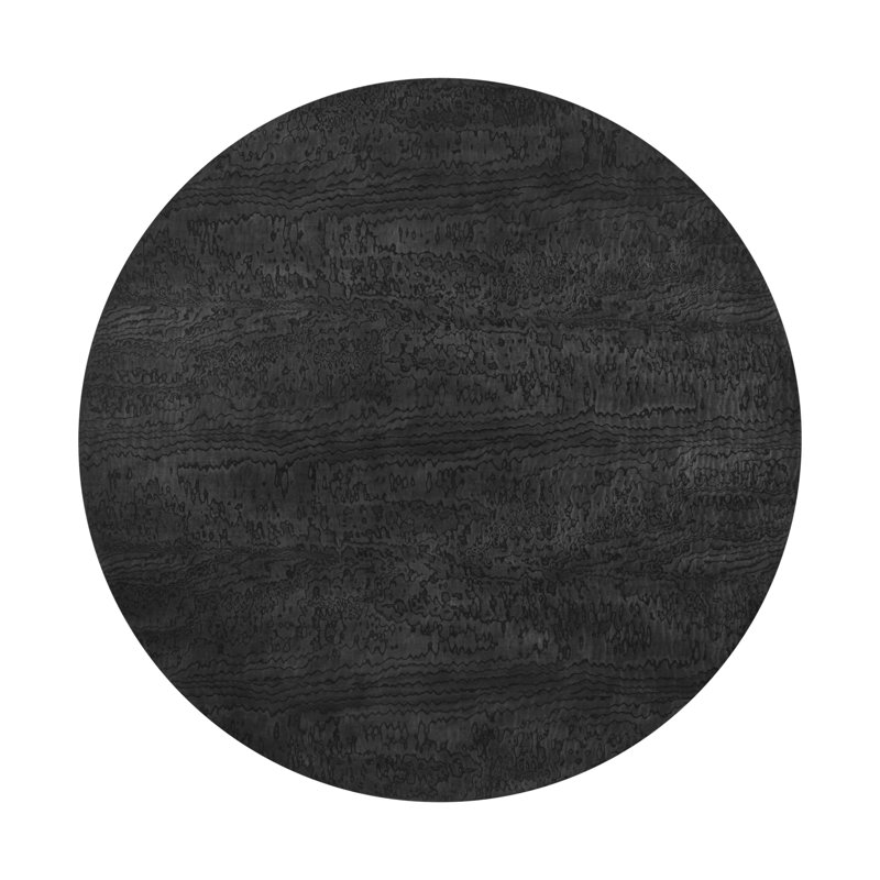 Kesden Round Dining Table, Silent Black