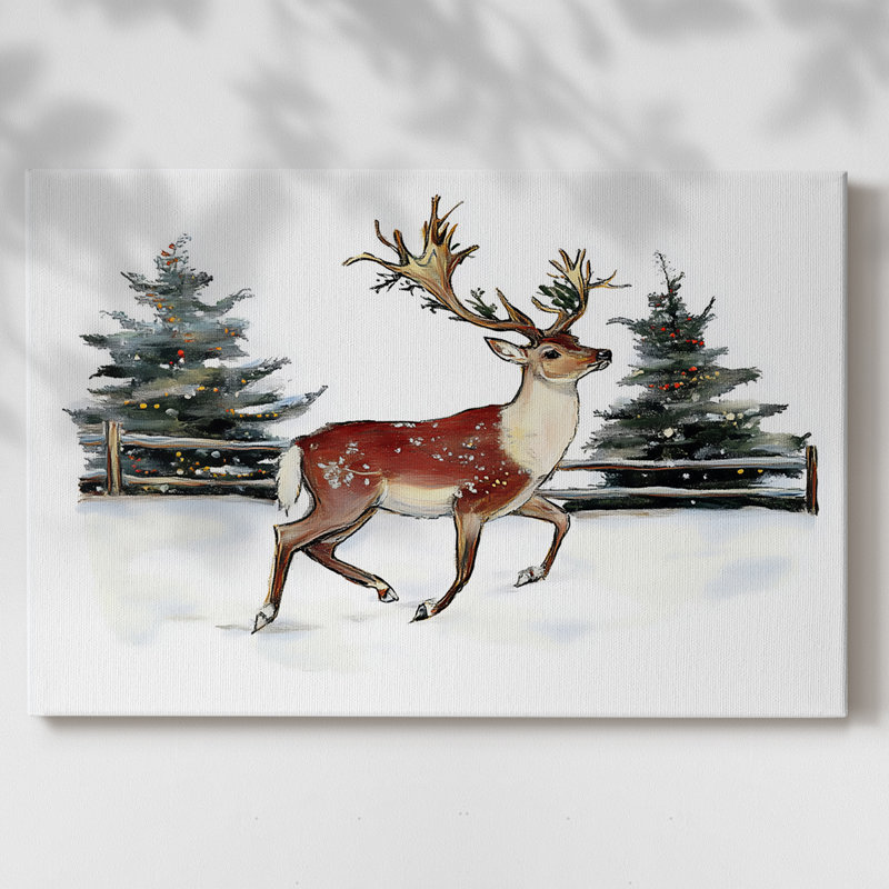 Christmas Holiday Art III- Gallery Wrapped Canvas-CXXIV, 12" H x 18" W