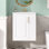 Armoire de salle de bain murale 20 "avec armoire latérale combinée, armoire de salle de bain avec porte à fermeture douce, meuble-lavabo moderne avec lavabo