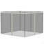 Filet de remplacement en filet Outsunny Universal pour moustiquaires de patio et tentes à auvent avec fermetures à glissière (paroi latérale seulement)-111086409-111086410