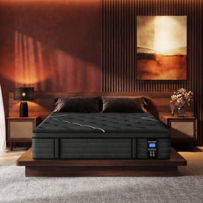 Extra Firm Mattress, 14 Inch Hybrid with Gel Memory Foam & Pocket Springs for Back Pain Relief and Edge Support