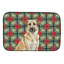 Anatolian Shepherd Dog Christmas PoinsettIas Dish Drying Mat