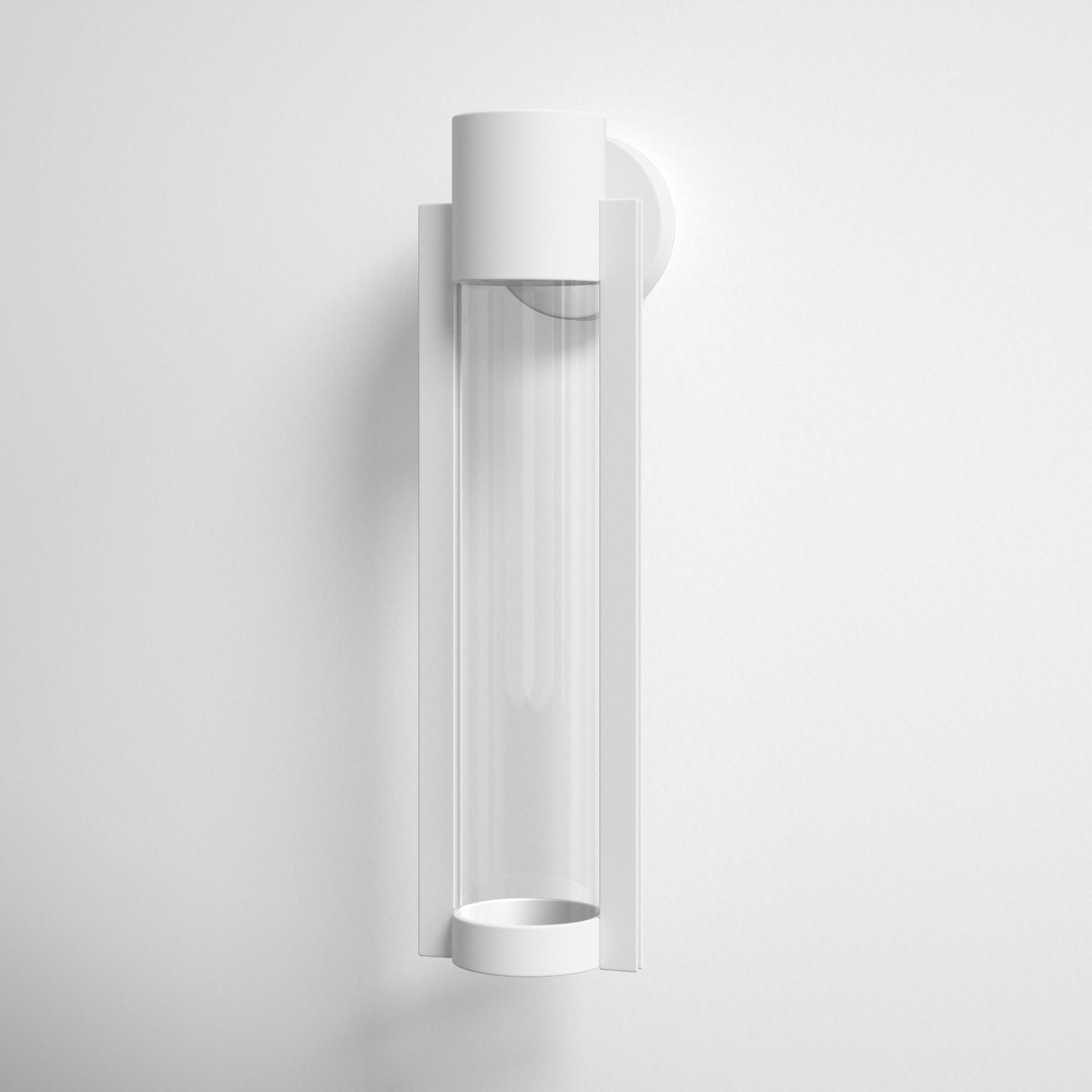 Eddy Integrated LED Outdoor Wall Lantern, White