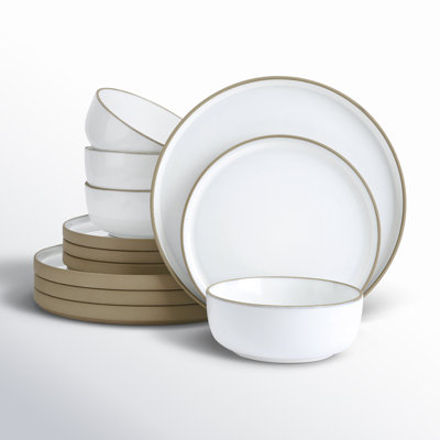 Stoneware Dinnerware - Set of 12