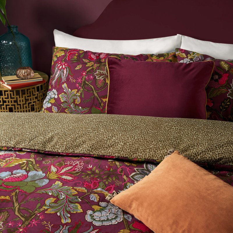 Floral Duvet Cover Set with Pillowcases Included, King Duvet Cover + 2 Standard Pilowcases