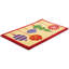 Paillasson ornements de Noël aux couleurs vives avec bordure rouge 30 po x 18 po