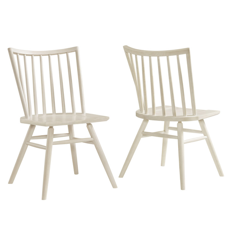 Ensemble de 2 chaises d'appoint Alvar, Blanc délavé
