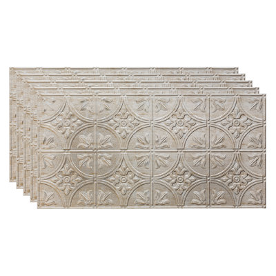 Panneau de plafond décoratif en vinyle 2 pi x 2 pi de style traditionnel SAMPLE-FASÄDE