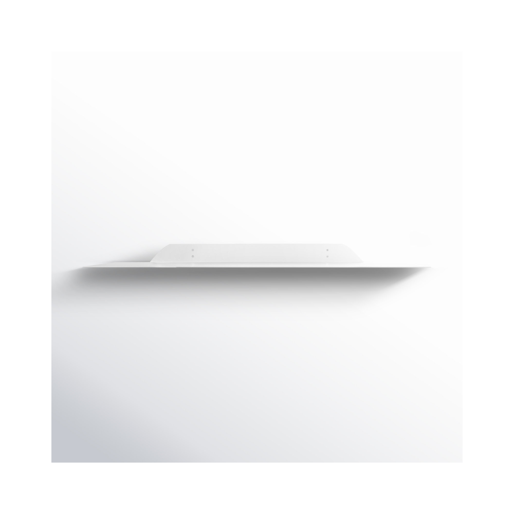 Maja Metal Floating Shelf, White, 1.75" H x 24" W x 6" D