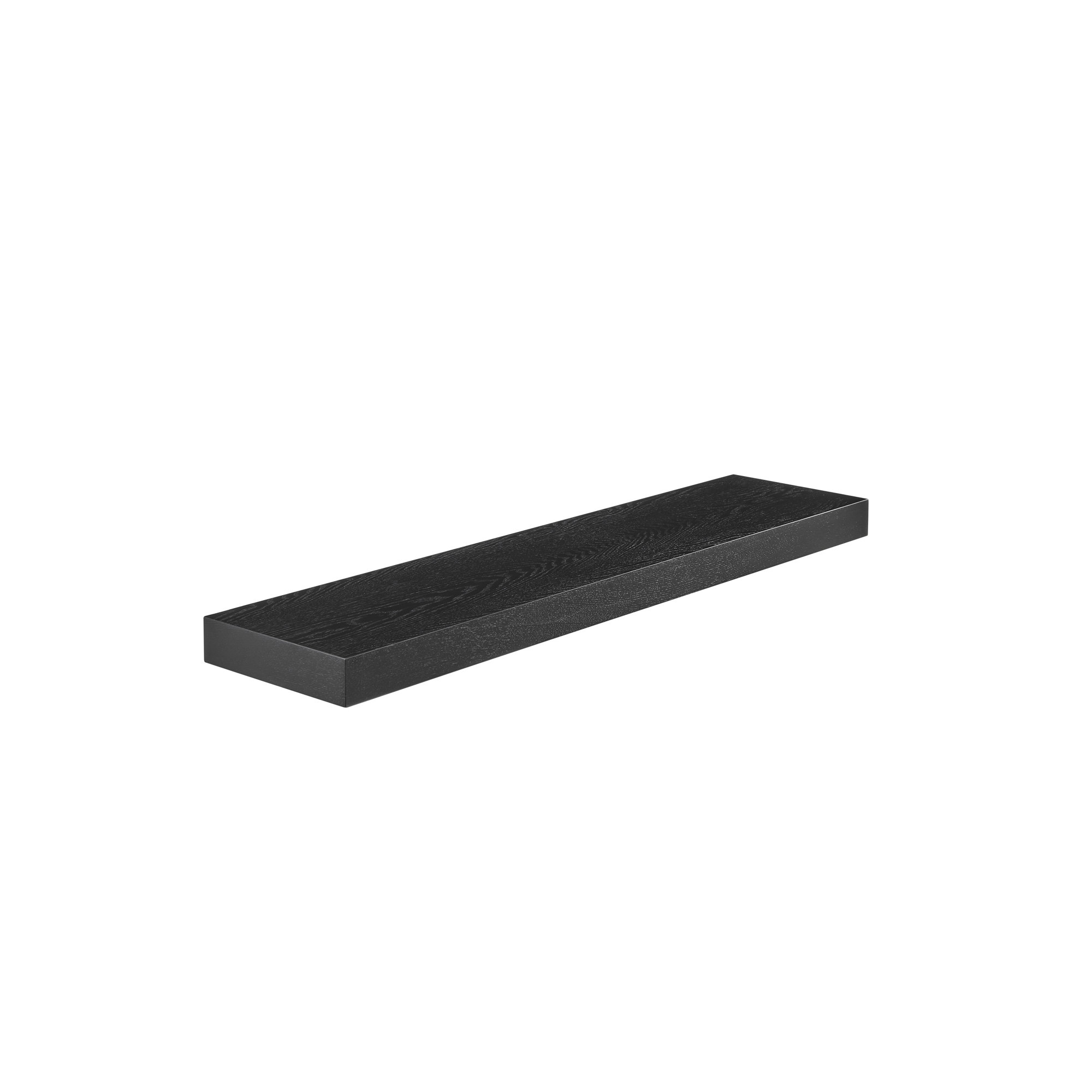 Sherice Floating Shelf, Black, 1.97" H x 23.63" W x 10.24" D