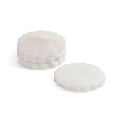 Ensemble de 4 sous-verres Grace Alabaster