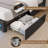 LED Upholstered Platform Bed Frame with 4 Storage Drawers and Storage Headboard-2002412866-2002608462