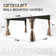 Aluminum Patio Gazebo Lean to Wall Mounted Pergola with Sloping Galvanized Steel Roof