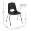 Ensemble de bureau et de chaise réglable en stratifié de H 30 po x l 36 po-98243203