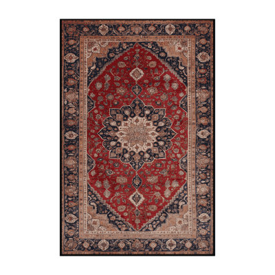 Tapis brun lavable à la machine