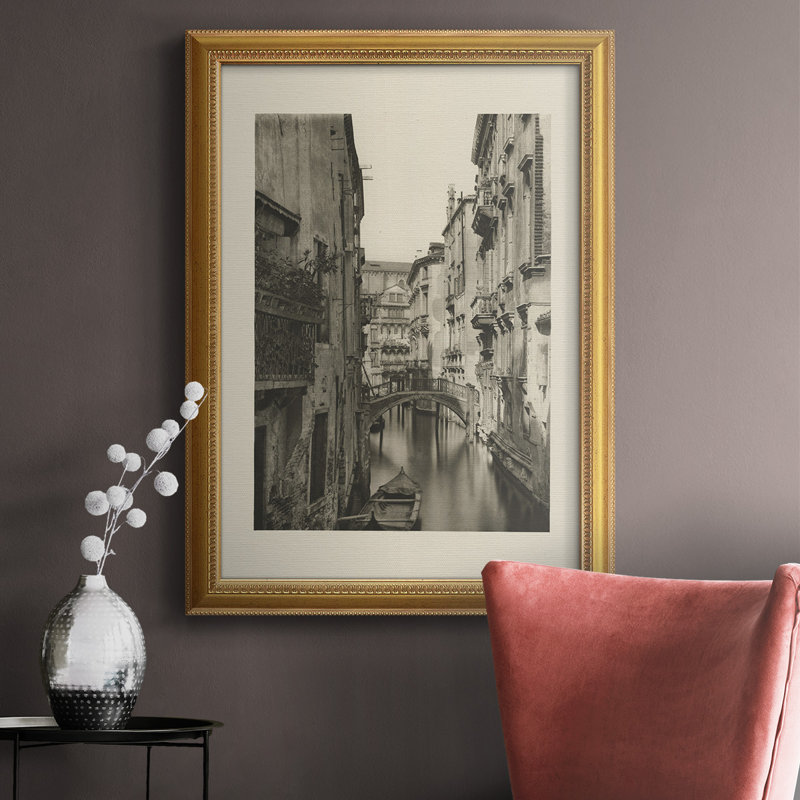 Vue rétro de Venise IV - impression, H 36 po x l 24 po