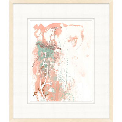 Fleurs abstraites 1 - Peinture avec cadre