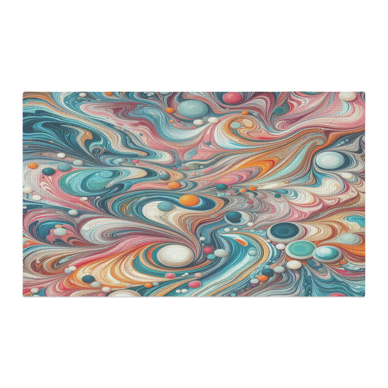 Tapis tressé en marbre Spectrum, Rectangulaire 3 pi x 5 pi