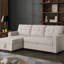 Canapé modulaire convertible rembourré avec méridienne coulissante-952222190-952222191