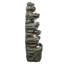 SunJet 47.2" H Natural Stone Outdoor Garden Fountain with Lights