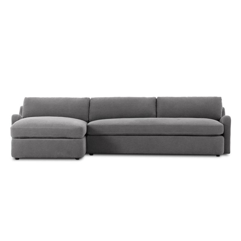 Aurelia Sectional, Broadway Denim Linen, Left Hand Facing