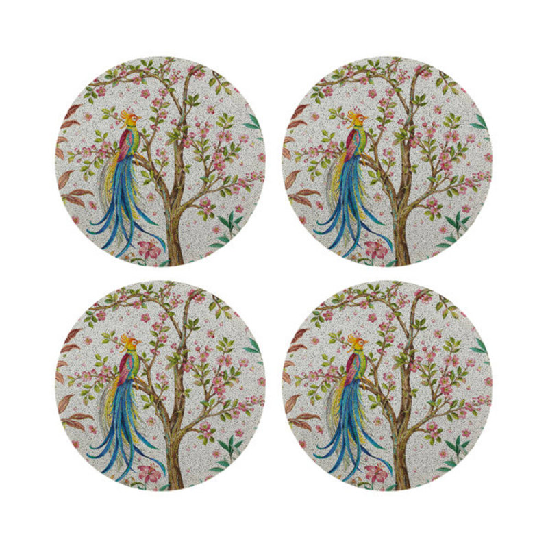 Glass Beads Round Beaded Placemats