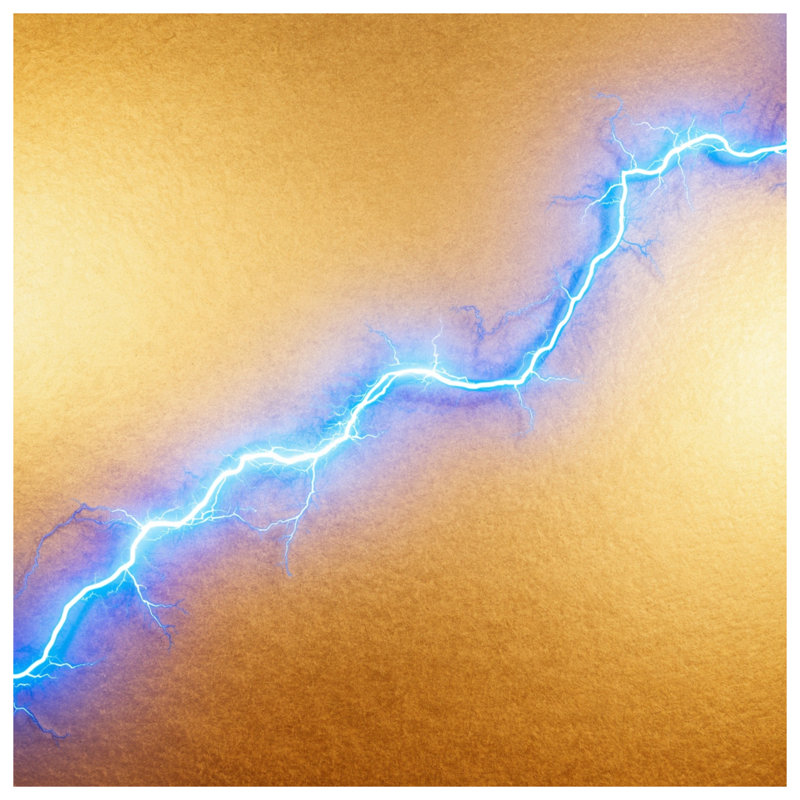 Coussins bleus Blue Lightning Bolt, 20 x 20 inches