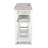Islamorada - 3-drawer Console And 3 Stools - Dapple Grey And Blanc Finish-129414367-129414368