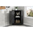 Bathroom Cabinet Triangle Corner Storage Cabinet With Adjustable Shelf Modern Style MDF Board-755820900