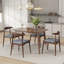 Ensemble de 2 chaises de salle à manger en bois d'hévéa-1058965643-1058965642
