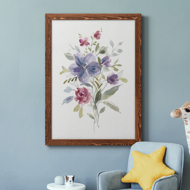 Color Variété II - Peinture sur toile encadrée, H 44 po x l 31 po x P 1 po, Cadre en érable