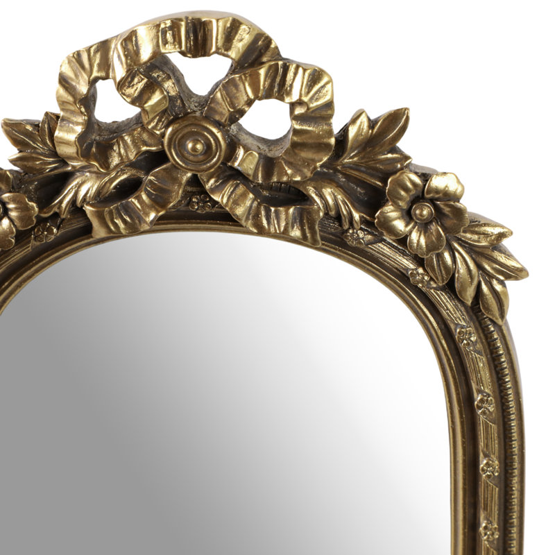 Miroir 5X7 "dans un cadre en arc doré, or