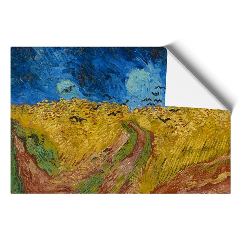 Wheatfield with Crows by Vincent van Gogh - Frameless Print, 21cm H x 30cm W x 0.1cm D