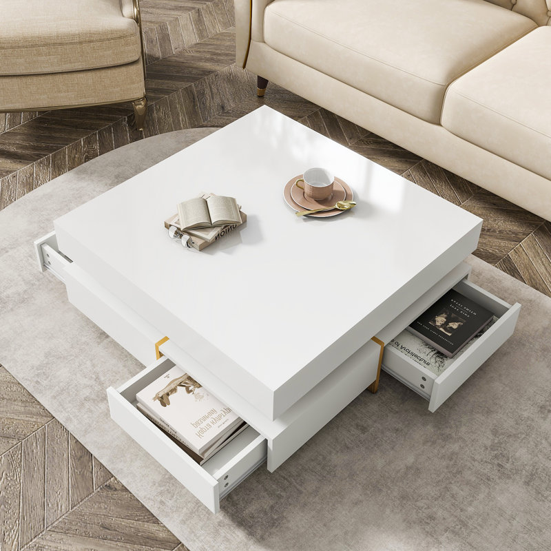 Table basse Nataka, Blanc