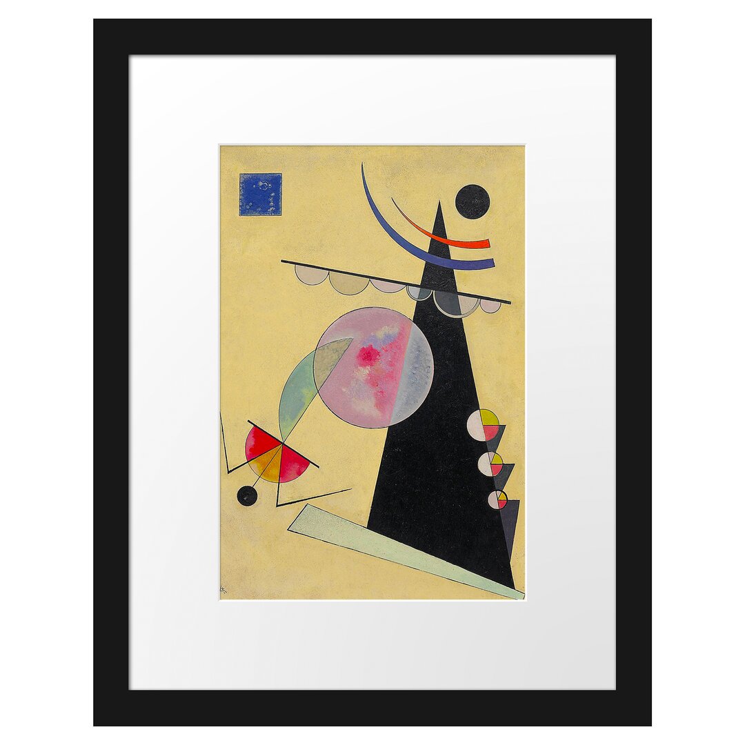 Wassily Kandinsky - Helle Einheit - Im Bilderrahmen Mit Galerie-Passepartout