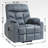 Upholstered Heated Massage Chair-1467218820