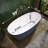 NURCOLIN 59'' X 31.5'' Freestanding Soaking Acrylic Bathtub, Matte Blue-128734081